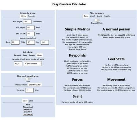 celton giantess|Giantess Calculator .